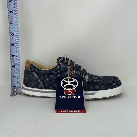 Twisted X NWT Women’s Shoe Hooey Loper Black Leopard Casual Lace Up Size 5.5 - Picture 9 of 12